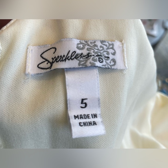 SPEECKLERS Cream Lace Overlay Party Dress - Picture 5 of 6